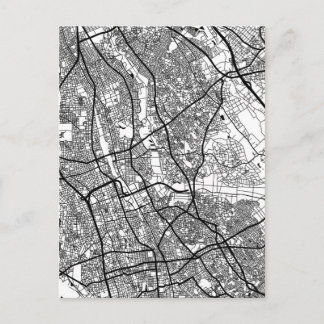 Cartão Postal Mapa da Cidade de Saitama Japão