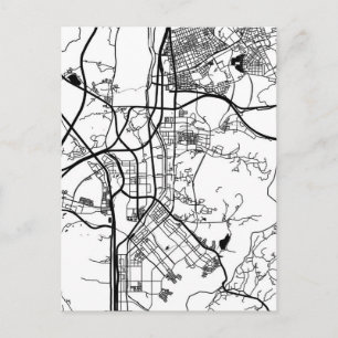 Cartão Postal Mapa da cidade de Seongnam-si Coreia do Sul