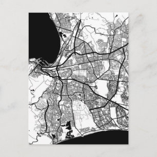 Cartão Postal Mapa da Cidade do Cabo África do Sul