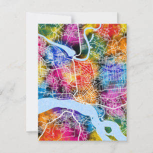 Cartão Postal Mapa da Cidade do Congo