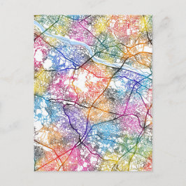 Cartão Postal Mapa da Cidade do Japão de Kawasaki