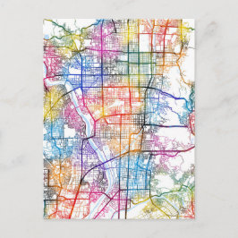 Cartão Postal Mapa da Cidade do Japão de Quioto