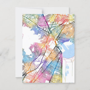 Cartão Postal Mapa da Cidade do México Ecatepec de Morelos