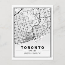 Mapa da cidade Viagem de Toronto Ontario Canadá