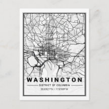 Mapa da Cidade Viagem dos EUA em Washington DC