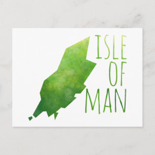 Cartão Postal Mapa Da Ilha De Man