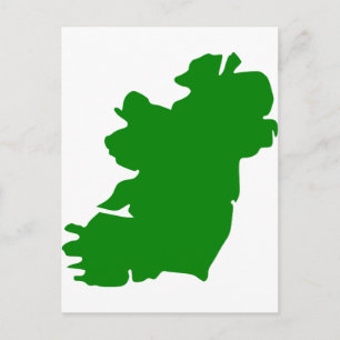 Cartão Postal Mapa da Irlanda