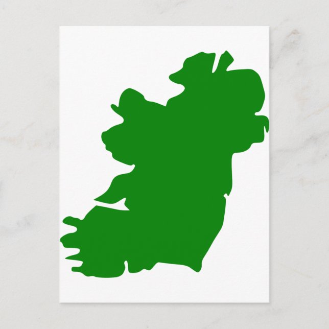 Cartão Postal Mapa da Irlanda (Frente)