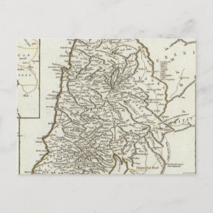 Cartão Postal Mapa da Palestina
