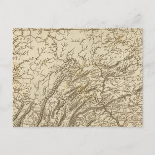 Cartão Postal Mapa da Pensilvânia por Arrowsmith