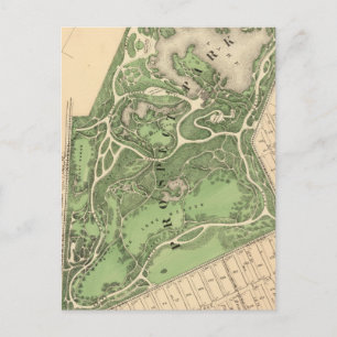 Cartão Postal Mapa da Sec 10 Brooklyn