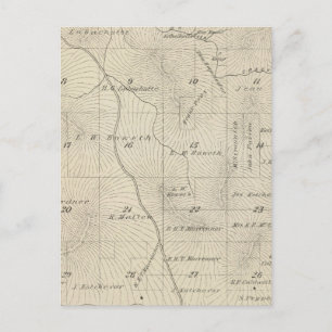 Cartão Postal Mapa da Seção do Condado de Tulare T23S R29E