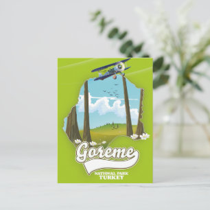 Cartão Postal Mapa da Turquia do Parque Nacional Goreme
