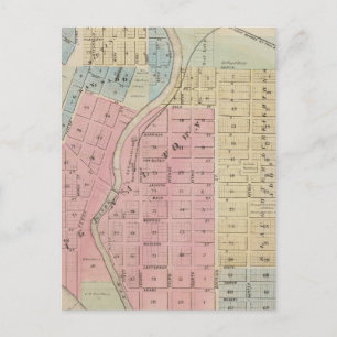 Cartão Postal Mapa de Anoka, Condado de Anoka, Minnesota