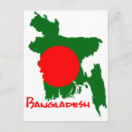 Cartão Postal Mapa de Bangladesh