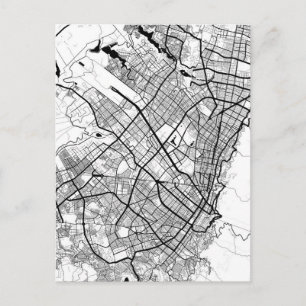 Cartão Postal Mapa de Banguecoque Tailândia