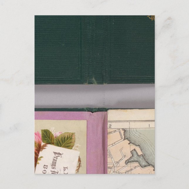 Cartão Postal Mapa de Boston (Frente)