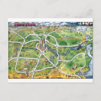 Mapa de Cartoons de Houston Texas