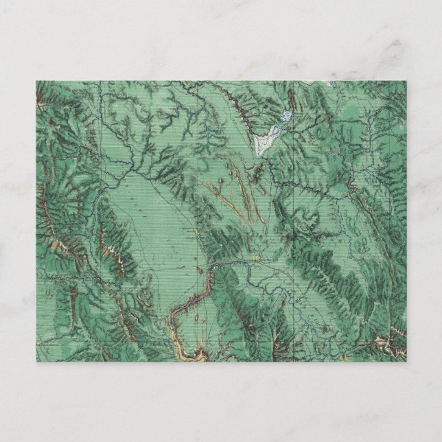 Cartão Postal Mapa de Classificação de Terra de Idaho (Frente)