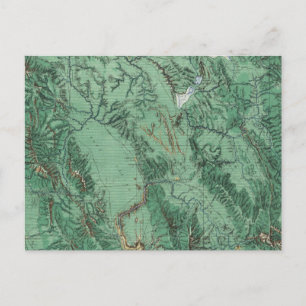 Cartão Postal Mapa de Classificação de Terra de Idaho