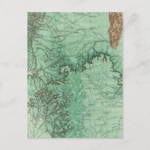 Cartão Postal Mapa de Classificação de Terra do Novo México