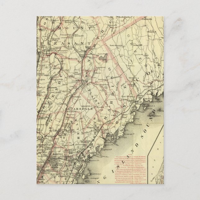 Cartão Postal Mapa de Condução e Rodas de Colton dos EUA 2 (Frente)