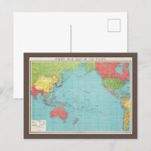 Mapa de Guerra da Philips para o Pacífico, 1945