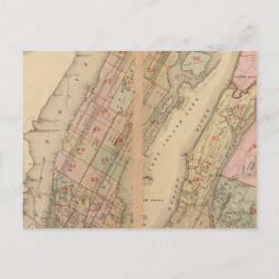 Cartão Postal Mapa de índice Atlas, cidade de Nova Iorque
