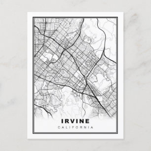 Cartão Postal Mapa de Irvine