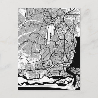 Cartão Postal Mapa de Lagos Nigéria