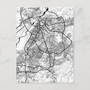 Cartão Postal Mapa de Lahore Paquistão