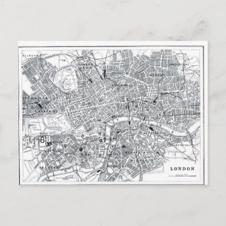 Cartão Postal Mapa de Londres