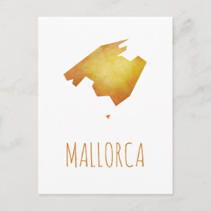 Cartão Postal Mapa de Maiorca