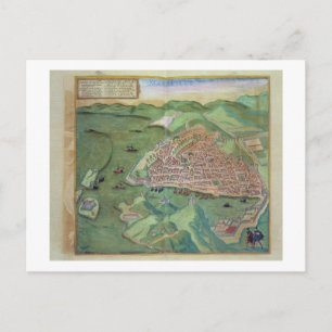 Cartão Postal Mapa de Marselha, de Civitates Orbis Terrarum