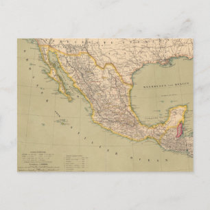 Cartão Postal Mapa de México