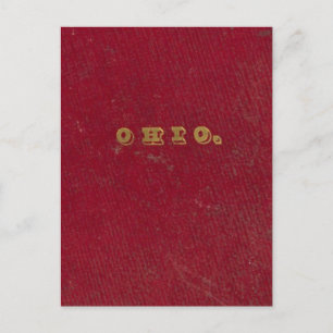 Cartão Postal Mapa de Ohio