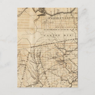 Cartão Postal Mapa de Ohio