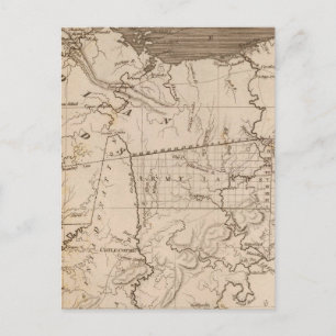 Cartão Postal Mapa de Ohio por Arrowsmith