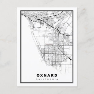 Cartão Postal Mapa de Oxnard