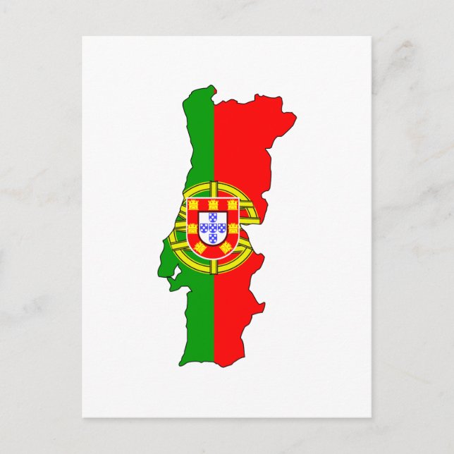 Cartão Postal Mapa de pavilhão de Portugal (Frente)