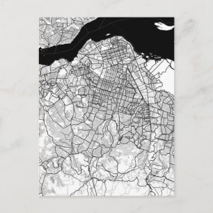 Cartão Postal Mapa de Quinxassa RD Congo