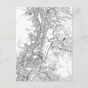 Cartão Postal Mapa de Quito Equador