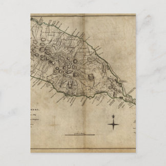 Cartão Postal Mapa de São Cristóvão (São Cristóvão e Nevis), Car