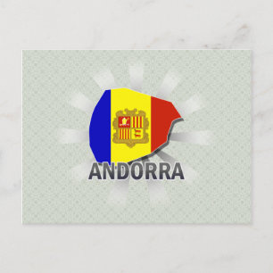 Cartão Postal Mapa de Sinalizador de Andorra 2.0