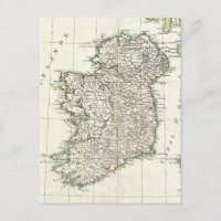 Mapa de Vintage da Irlanda (1771)