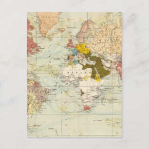 Cartão Postal Mapa do Atlas Colonial do Handels
