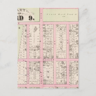 Cartão Postal Mapa do Atlas de Asilo Órfão Católico de Rhode 