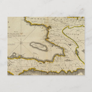 Cartão Postal Mapa do Atlas do Haiti