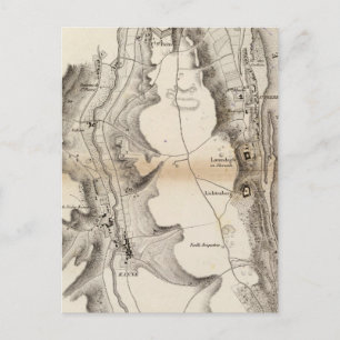 Cartão Postal Mapa do Atlas Pierre Plateau da rua