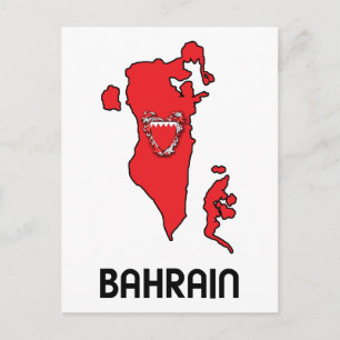 Cartão Postal Mapa Do Barém
